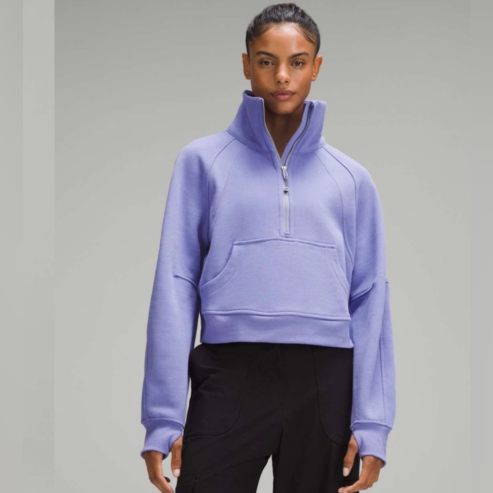 💜💜Lululemon Scuba Oversized Funnel-Neck Half Zip- Purple Lilac Smoke?  W3FJ6S